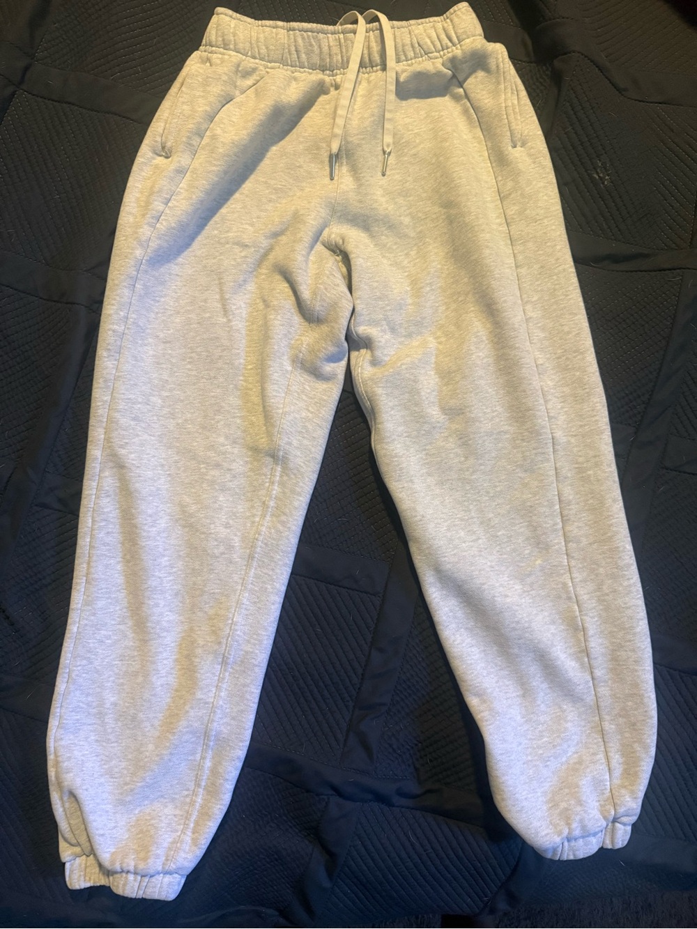 lululemon athletica Light Gray Drawstring Joggers